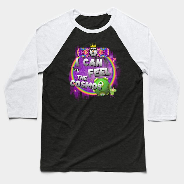 Feel the Katamari Cosmos Baseball T-Shirt by graffd02